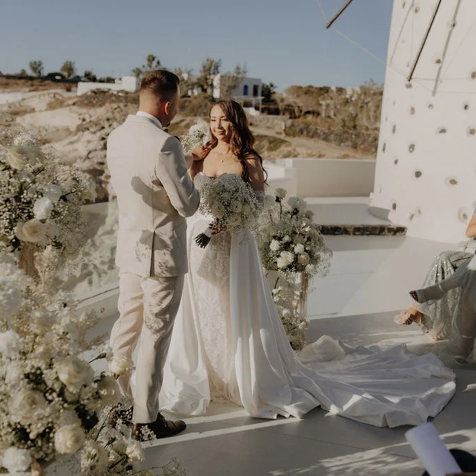 Destination Wedding Santorini Hochzeit auf Santorini