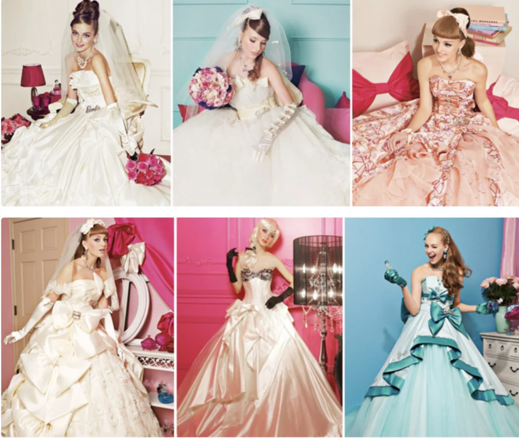 Hochzeit im Barbie-Stil Moderne Hochzeit Barbie Girl