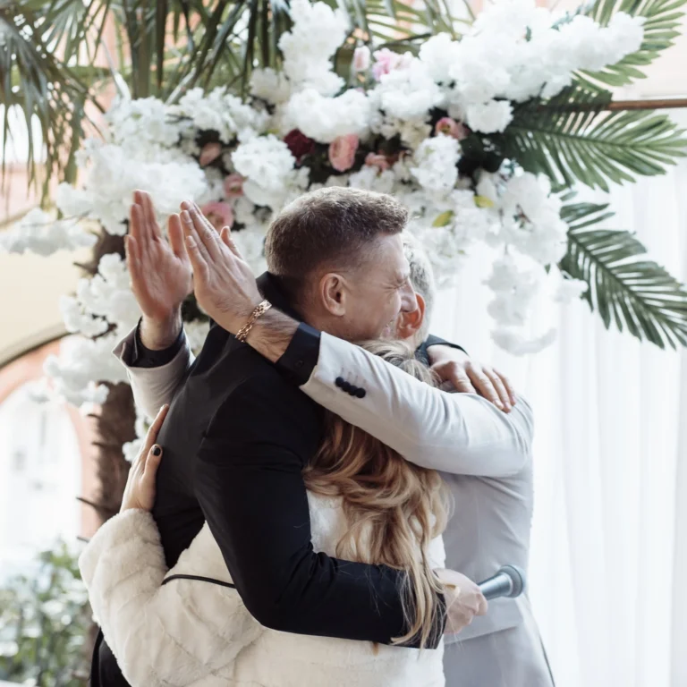 Danke schön vom Brautpaar auf einer Hochzeit